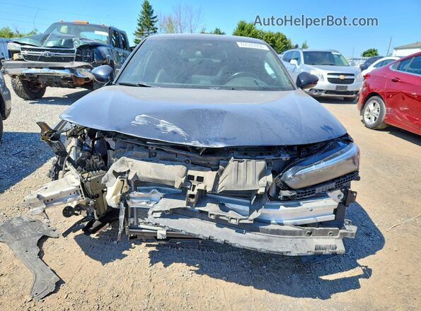 2HGFE2F55NH120195 2022 HONDA CIVIC Gray Դիմացի տեսք