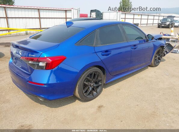 2HGFE2F55NH513016 2022 HONDA CIVIC Blue უკანა მარჯვენა