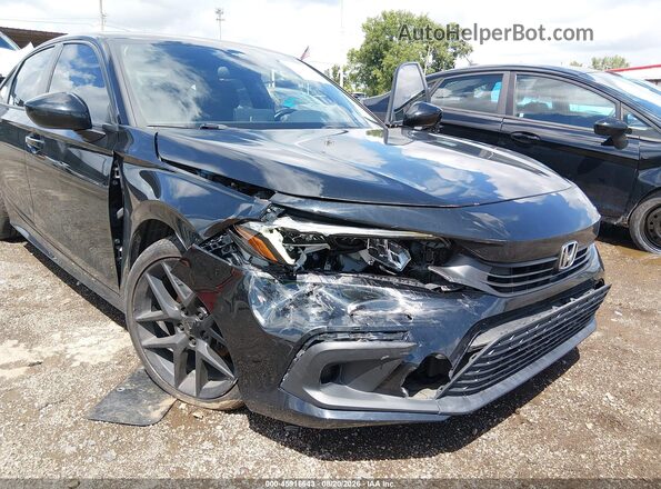 2HGFE2F55NH524033 2022 HONDA CIVIC Black Widok z przodu