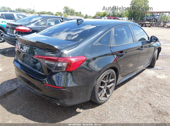 2HGFE2F55NH524033 2022 HONDA CIVIC Black Tył prawy