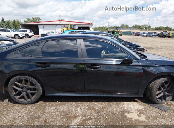 2HGFE2F55NH524033 2022 HONDA CIVIC Black Widok wnętrza z tyłu