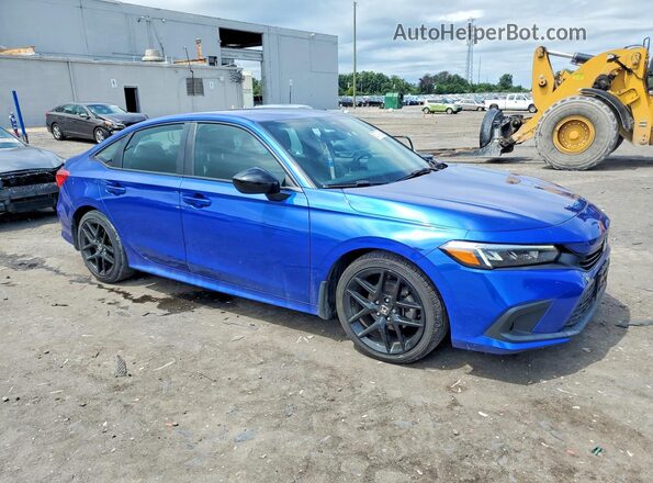 2HGFE2F55NH537428 2022 HONDA CIVIC Blue Delantero derecho