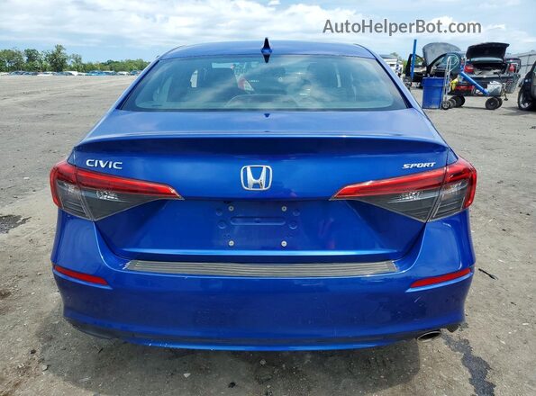 2HGFE2F55NH537428 2022 HONDA CIVIC Blue Vista trasera