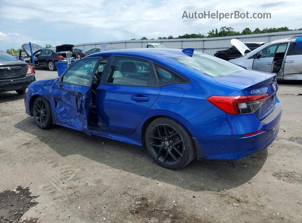2HGFE2F55NH537428 2022 HONDA CIVIC Blue Trasero izquierdo