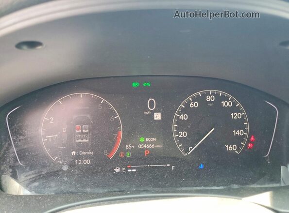 2HGFE2F55NH537428 2022 HONDA CIVIC Blue Vista del cuadro de instrumentos