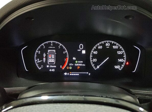 2HGFE2F55NH584023 2022 HONDA CIVIC Серебряный Вид щитка приборов