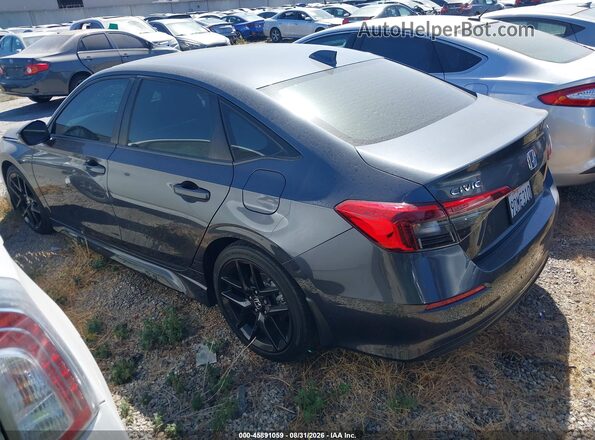 2HGFE2F55NH607378 2022 HONDA CIVIC Gray Հետևի ձախ