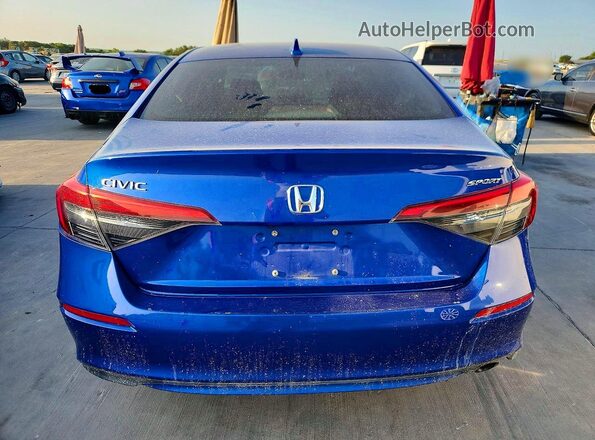 2HGFE2F55NH609440 2022 HONDA CIVIC Blue უკანა ხედი