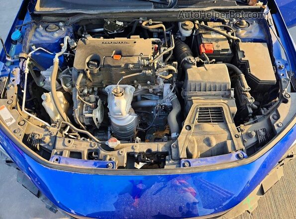 2HGFE2F55NH609440 2022 HONDA CIVIC Blue უკანა სალონის ხედი