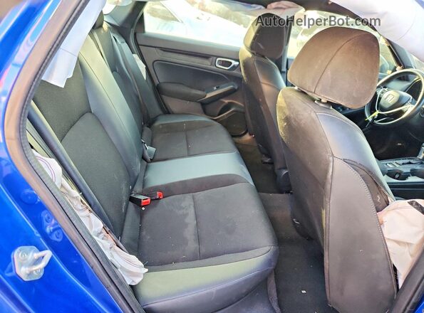 2HGFE2F55NH609440 2022 HONDA CIVIC Blue უკანა სავარძლების ხედი