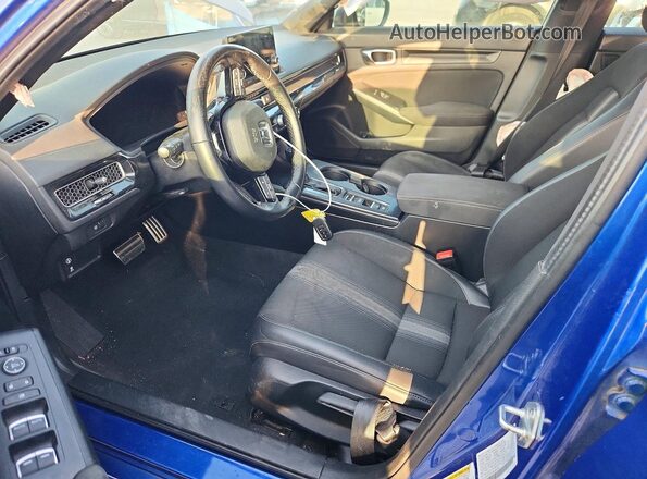 2HGFE2F55NH609440 2022 HONDA CIVIC Blue წინა სალონის ხედი