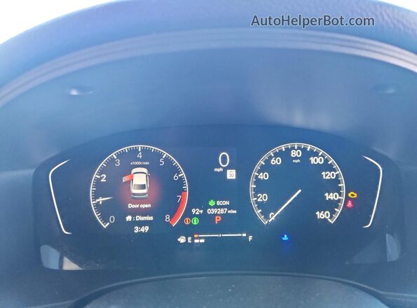 2HGFE2F55PH541286 2023 HONDA CIVIC Red Սարքավորումների վահանակի տեսք