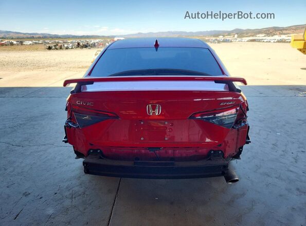 2HGFE2F55PH541286 2023 HONDA CIVIC Red Հետևի տեսք