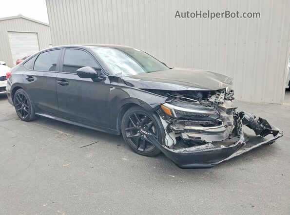2HGFE2F55PH545452 2023 HONDA CIVIC Черный Передняя правая четверть