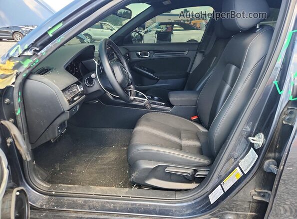 2HGFE2F55PH548481 2023 HONDA CIVIC Gray Widok wnętrza z przodu