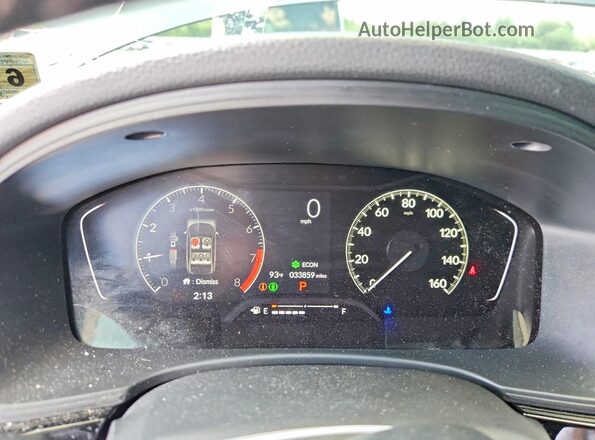 2HGFE2F55PH548481 2023 HONDA CIVIC Gray Widok zestawu wskaźników