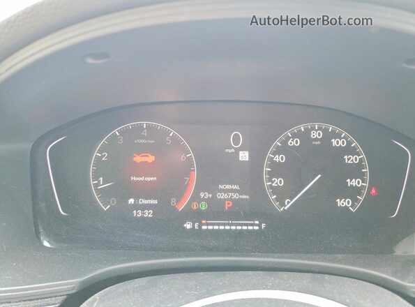 2HGFE2F55SH517207 2025 HONDA CIVIC Gray Vista del cuadro de instrumentos