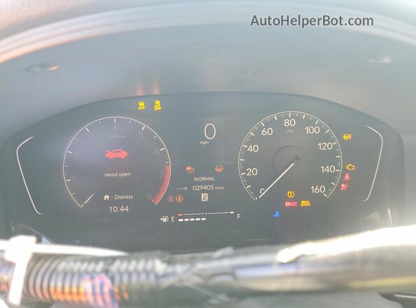 2HGFE2F55SH529437 2025 HONDA CIVIC Gray ხელსაწყოთა პანელის ხედი