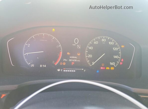 2HGFE2F55SH584096 2025 HONDA CIVIC Gray Instrument cluster view