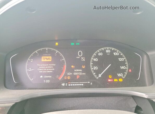 2HGFE2F55TH511098 2026 HONDA CIVIC Blue Instrument cluster view