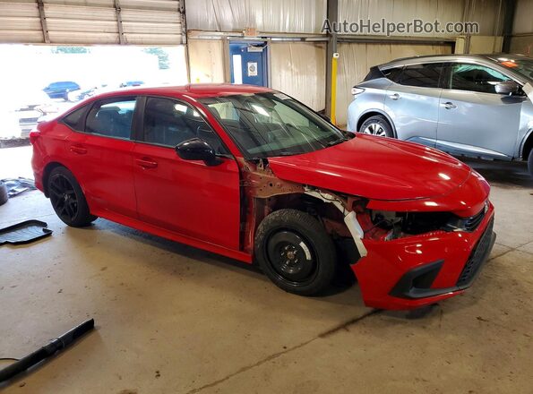 2HGFE2F56NH528933 2022 HONDA CIVIC Red Przód prawy