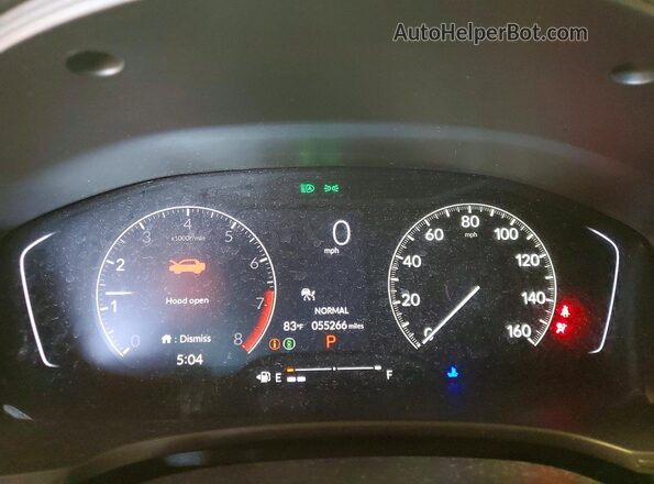 2HGFE2F56NH528933 2022 HONDA CIVIC Red Widok zestawu wskaźników
