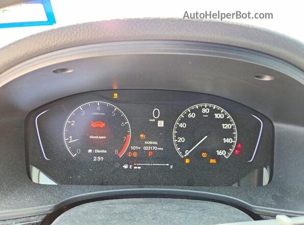 2HGFE2F56NH530875 2022 HONDA CIVIC Teal ხელსაწყოთა პანელის ხედი
