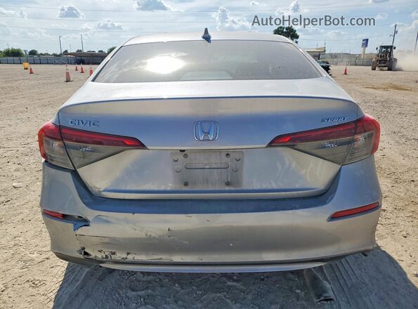 2HGFE2F56NH594219 2022 HONDA CIVIC Silver Вид ззаду