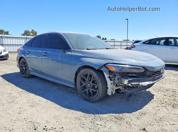2HGFE2F56NH594284 2022 HONDA CIVIC Gray წინა მარჯვენა