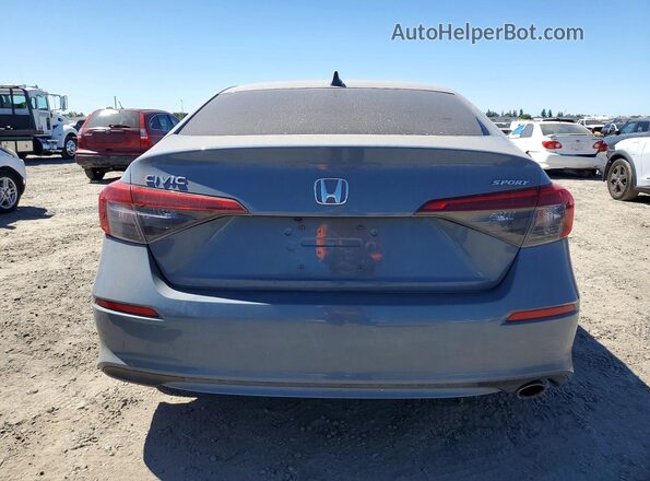 2HGFE2F56NH594284 2022 HONDA CIVIC Gray უკანა ხედი