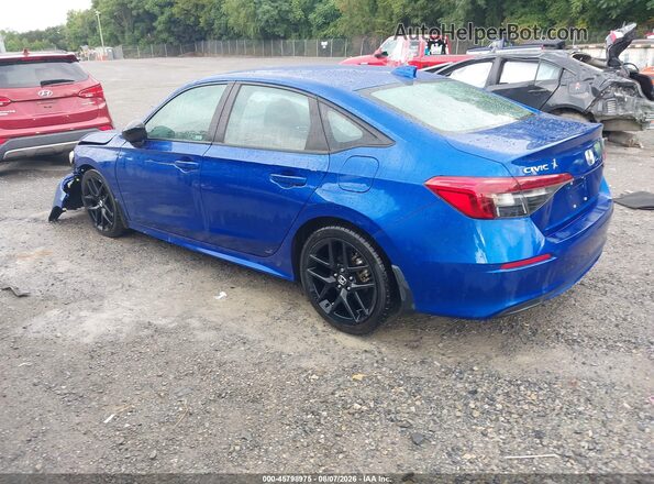 2HGFE2F56PH506854 2023 HONDA CIVIC Blue Rear left