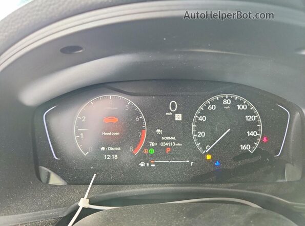 2HGFE2F56PH531155 2023 HONDA CIVIC Black Vista del cuadro de instrumentos