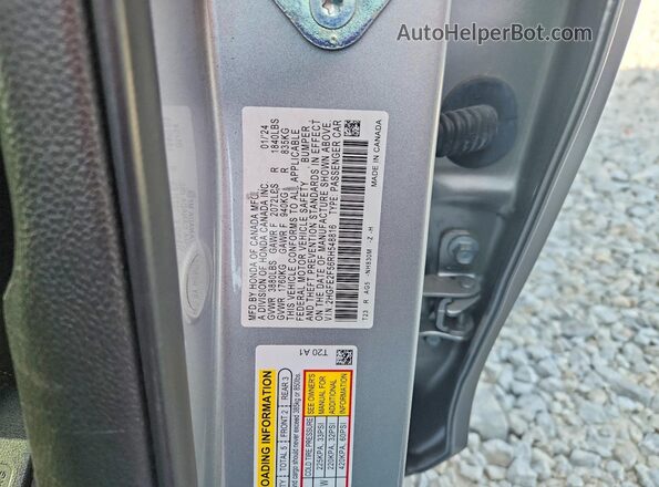 2HGFE2F56RH548816 2024 HONDA CIVIC Silver Widok komory silnika