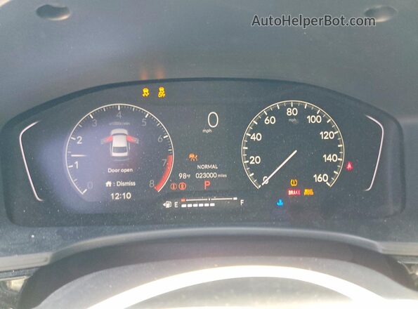 2HGFE2F56RH561971 2024 HONDA CIVIC Blue ხელსაწყოთა პანელის ხედი
