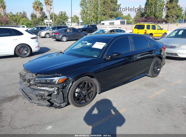 2HGFE2F56RH584859 2024 HONDA CIVIC Black Առջևի ձախ երեք քառորդ տեսարան