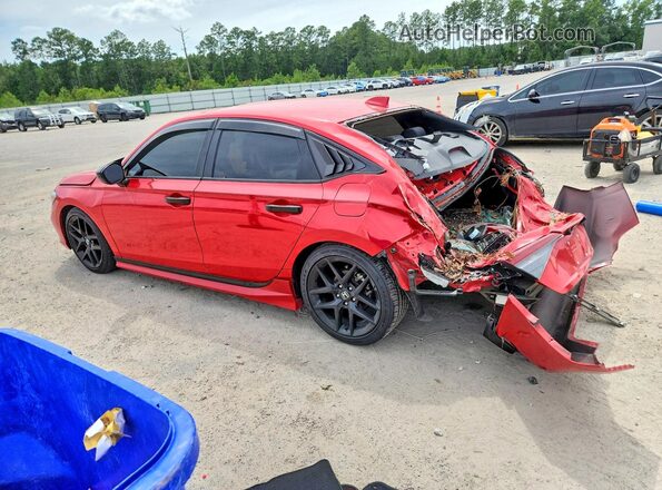 2HGFE2F56SH502943 2025 HONDA CIVIC Red უკანა მარცხენა