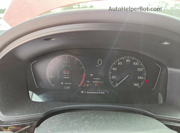 2HGFE2F56SH502943 2025 HONDA CIVIC Red ხელსაწყოთა პანელის ხედი