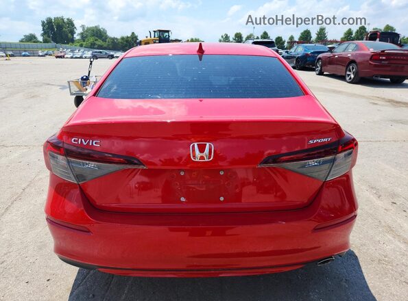 2HGFE2F56SH536980 2025 HONDA CIVIC Red Вид ззаду