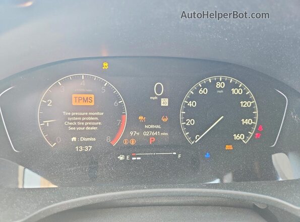 2HGFE2F56SH536980 2025 HONDA CIVIC Red Вид щитка приладів