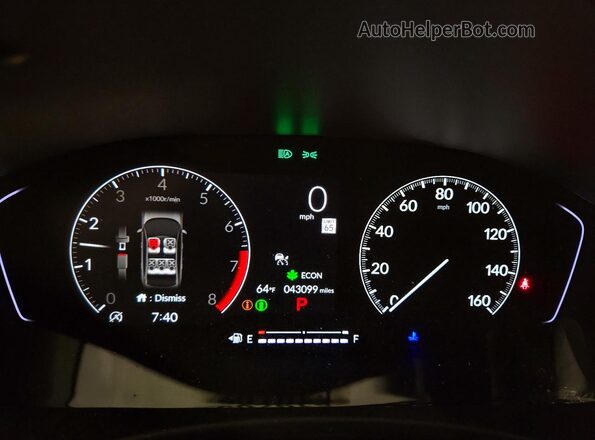 2HGFE2F56SH561796 2025 HONDA CIVIC Black Вид щитка приладів
