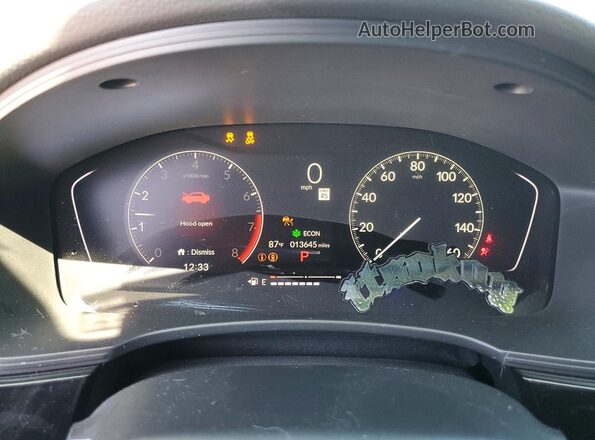 2HGFE2F56TH513586 2026 HONDA CIVIC Gray ხელსაწყოთა პანელის ხედი