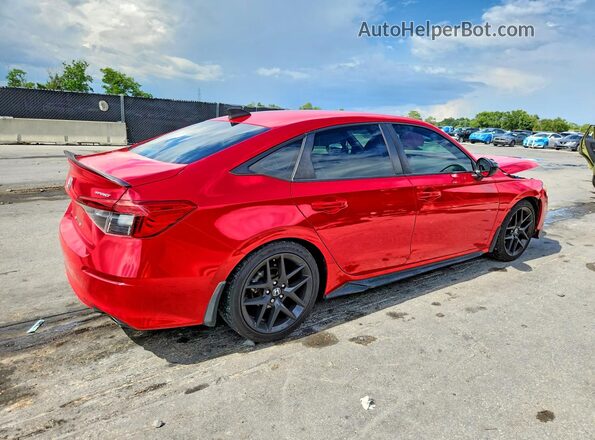 2HGFE2F57NH533557 2022 HONDA CIVIC Red Հետևի աջ