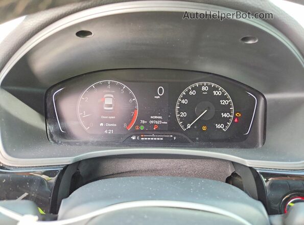 2HGFE2F57NH533557 2022 HONDA CIVIC Red Սարքավորումների վահանակի տեսք