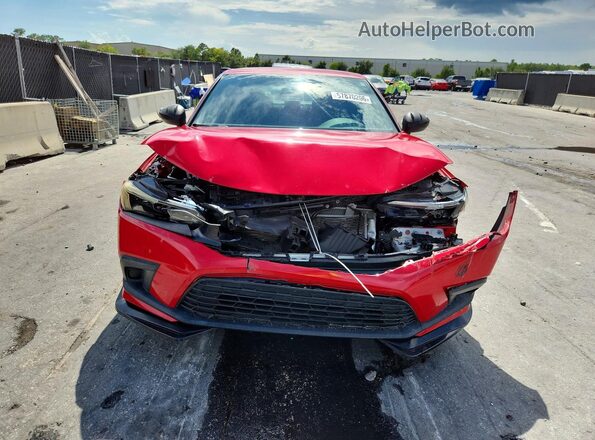 2HGFE2F57NH533557 2022 HONDA CIVIC Red Դիմացի տեսք