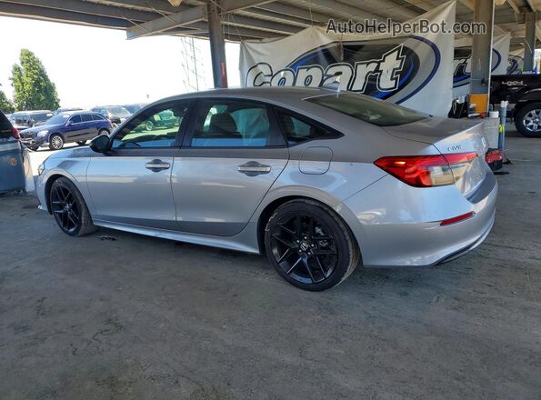 2HGFE2F57NH609844 2022 HONDA CIVIC Серебряный Задняя левая четверть