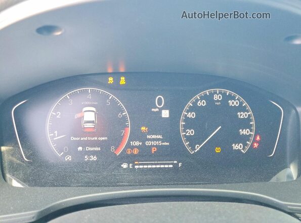 2HGFE2F57PH511500 2023 HONDA CIVIC Silver Вид щитка приладів