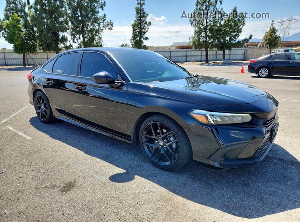 2HGFE2F57PH529320 2023 HONDA CIVIC Black Przód prawy