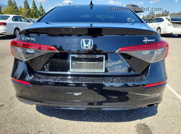 2HGFE2F57PH529320 2023 HONDA CIVIC Black Widok z tyłu