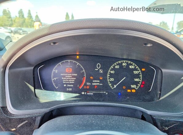 2HGFE2F57PH529320 2023 HONDA CIVIC Black Widok zestawu wskaźników