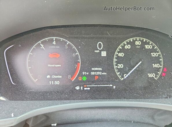 2HGFE2F57RH518840 2024 HONDA CIVIC Gray Սարքավորումների վահանակի տեսք